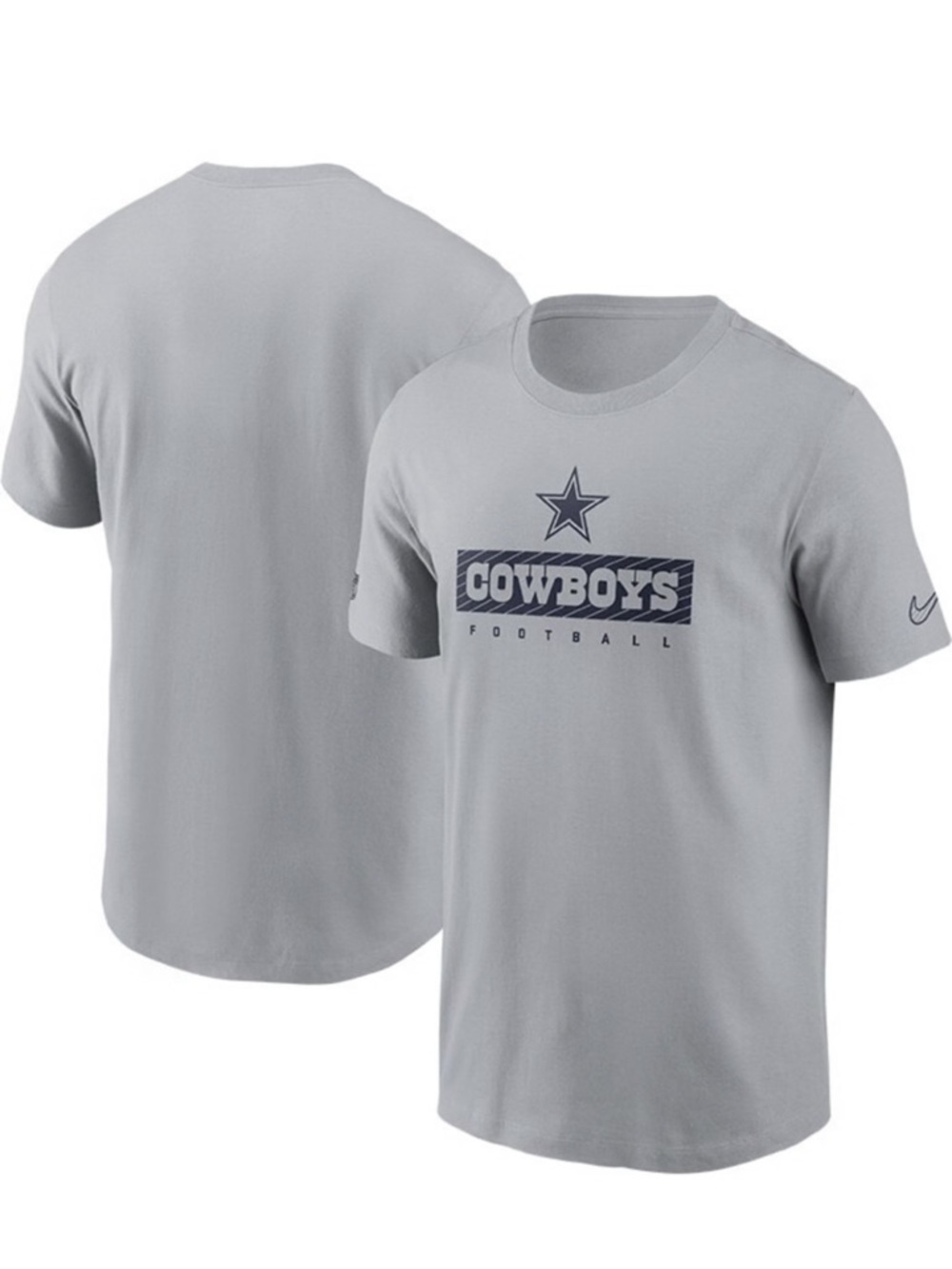 Nike Dallas Cowboys NFL Men’s Gray Logo Dri-fit Short Sleeve T-Shirt XXL EUC